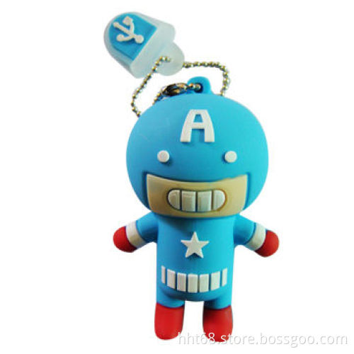Bulk promotional cartoon USB flash drive, original chip, free samples